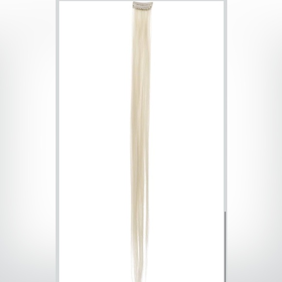 New Platinum blonde clip in hair extensions. Straight - Picture 2 of 4